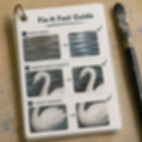 Bonus #3: the ring-bound Fix-It Fast Guide showing before-and-after fixes for common beginner mistakes