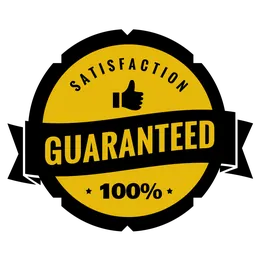 100% satisfaction guaranteed seal